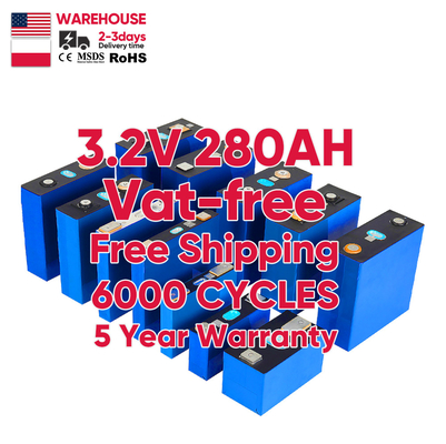 EU US Rechargeable 3.2V 280Ah Phosphate Battery Lithium Ion 3.2V280Ah LiFePO4 280K