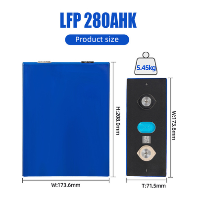 Warehouse 3.2V 280Ah Lifepo4 Battery Cell Prismatic Lithium For Solar System