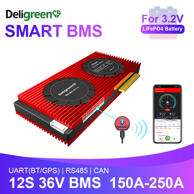 Daly 3.2V Cell Smart Active Balance Equalizer Bms Lithium Lifepo4 Battery Pack 12S 36V 150A Battery Management System