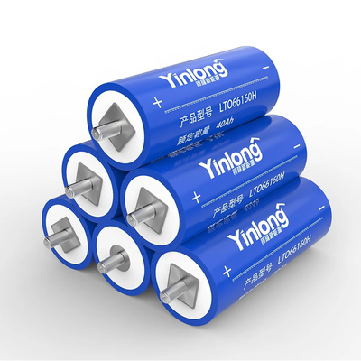 Grade A Cycle Lithium Ion Cylindrical Yinlong LTO Cells 40ah For Industrial System
