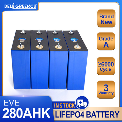 EU Poland Stock EVE 280ah LF280N 280K 6000 Cycles Grade A 3.2v Lifepo4 Battery For Solar System